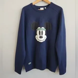 Lacoste Shirts Lacoste Disney Mickey Mouse Blue Sweater Tennis